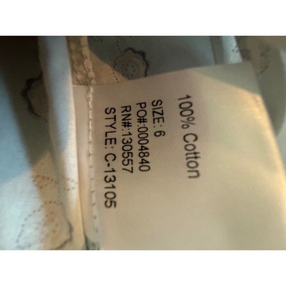 Papillon Clover Floral Tiered Dress - Girls Size 6 Blue Pink New With Tags - Picture 5 of 6